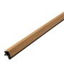 WPC Eckleiste Lamel Premium Natural Eiche / Schwarz 36,5 mm – 2,9 m