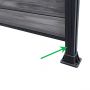 Listwa Maskująca Do Słupka Ogrodzeniowego Antracyt – dł. 2 m