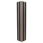 WPC Lamellen Eckbrett DUO Antique / Schwarz – 2,9 m