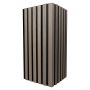 WPC Lamellen Eckbrett DUO Antique / Schwarz – 2,9 m