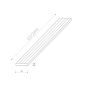 WPC Flachleiste Classic Hellbraun 57x10 mm - 2,4 m