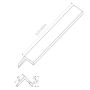 WPC Winkelleiste Premium Antik Eiche 50x50 mm für Fassadenlamellen - 2,9 m