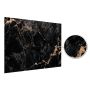 Wandpaneel XXL Portoro Schwarz Glänzend 120 x 280 cm 3 mm – 3er Satz (ABC)