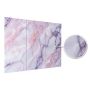Wandpaneel XXL Statuario Rosa Glänzend 120 x 280 cm 3 mm – 3er Satz (ABC)