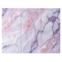 Wandpaneel XXL Statuario Rosa Glänzend 120 x 280 cm 3 mm – 3er Satz (ABC)