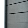 Standard WPC-Zaunpaneel Anthrazit – 1 Pfosten