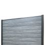 Panel ogrodzeniowy kompozytowy Premium Gray – 1 słupek