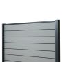 Standard WPC-Zaunpaneel Grau – 1 Pfosten