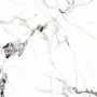 SPC Wandpaneel Marmor Carrara Weiss Glänzend 120 x 280 cm 4 mm (B)