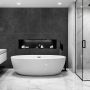 SPC Wandpaneel Stein Limestone Schwarz Matt 60 x 120 cm 4 mm