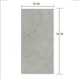SPC-Vinylbodenpaneel Stein Limestone Grau Matt 45 × 90 cm 4 mm