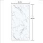 SPC-Vinylbodenpaneel Marmor Calacatta Weiß Glänzend 45 × 90 cm, 4 mm