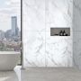 SPC Wandpaneel Marmor Calacatta Weiss Glänzend 60 x 120 cm 4 mm
