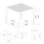 Aluminium Gartenpergola mit verstellbarem Dach Anthrazit 3 x 3 m