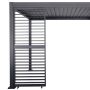 Verstellbares horizontales Lamellenpaneel für Gartenpergola Anthrazit
