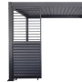 Verstellbares horizontales Lamellenpaneel für Gartenpergola Anthrazit