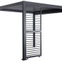 Verstellbares horizontales Lamellenpaneel für Gartenpergola Anthrazit