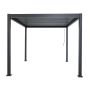 Aluminium Gartenpergola mit verstellbarem Dach Anthrazit 3 x 4 m