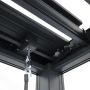 Aluminium Gartenpergola mit verstellbarem Dach Anthrazit 3 x 4 m