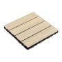Premium WPC Terrassenfliese Ecru 30 x 30 x 2,5 cm