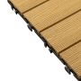 WPC Terrassenfliese 3D Honig Teak 30 x 30 x 2,1 cm