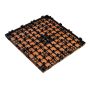 3D Solid WPC Terrassen-Klickfliese Hellbraun 30 x 30 x 2,5 cm