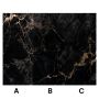 Wandpaneel XXL Portoro Schwarz Glänzend 120 x 280 cm 3 mm (A)