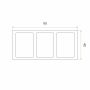 WPC Lamellenprofil Dekorativ 9x4 cm Premium Teak – 2,8 m