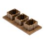 Endkappe für Lamellenprofil Dekorativ Premium Teak 9 x 4 cm