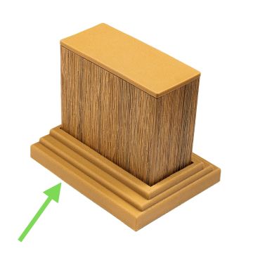 Befestigungselement für Lamellenprofil Dekorativ Premium Winchester-Eiche 9 x 4 cm