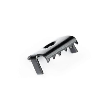 Einzelner Sicherungsclip U-3 aus Edelstahl + Schraube (schwarz)