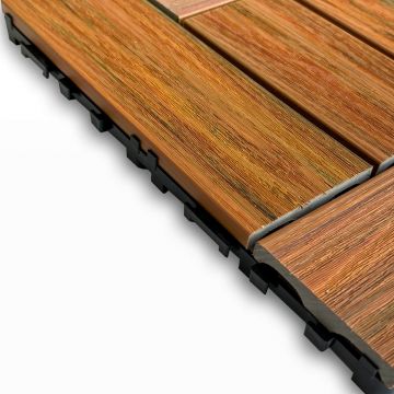 Premium Frame WPC Terrassenfliese Amber 30 x 30 x 2,5 cm