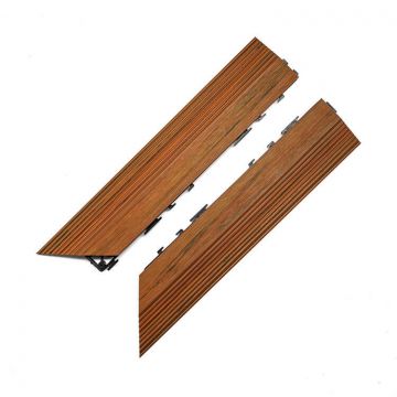 Premium Terrassenfliese Rechte Ecke Amber