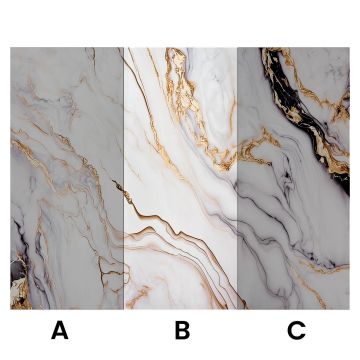 Wandpaneel XXL Arabescato Gold Glänzend 120 x 280 cm 3 mm (B)