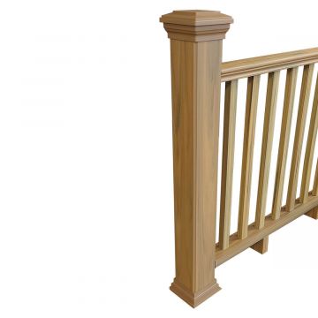 WPC Balustrade Amber 157 x 113 cm (2 Pfosten)