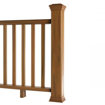 WPC Balustrade Amber 140 x 113 cm  (1 Pfosten)