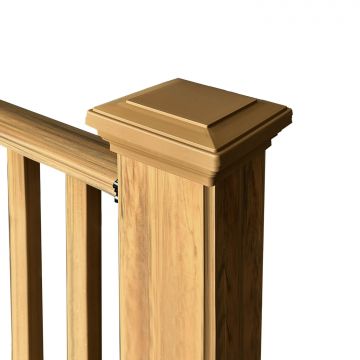WPC Balustrade Premium Winchester Eiche 157 x 113 cm (2 Pfosten)