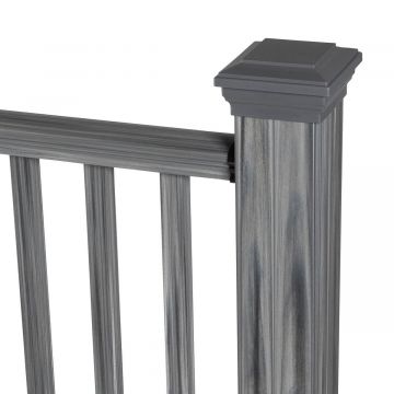 WPC Balustrade Gray 157 x 113 cm (2 Pfosten)