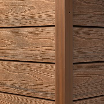 Premium Gebürstet WPC Fassadeverkleidung Teak - 3,6 m