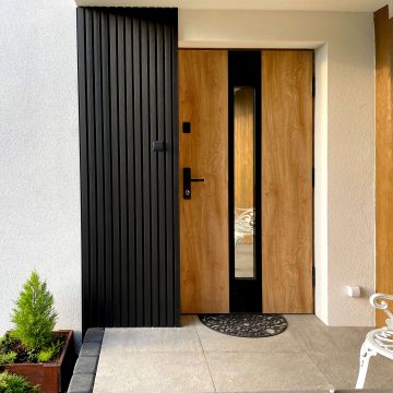 Premium WPC 4-fach Rhombusprofil Graphite - 2,9 m