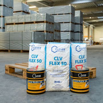 2K-Polymer-Abdichtung CLEVER CLV FLEX 50 – 20 kg + 4 l