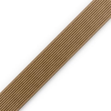 Standard WPC Flachleiste Standard/3D Honig Teak - 2,4 m