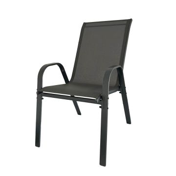 Garten-Set Terra Grau – 4 Stühle + Tisch