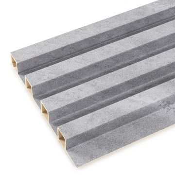 Dekorative Wandlamellen Glitzer Grau 2,4 x 16,8 cm - 2,7 m