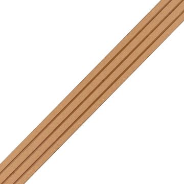 WPC Flachleiste Classic Hellbraun 57x10 mm - 2,4 m
