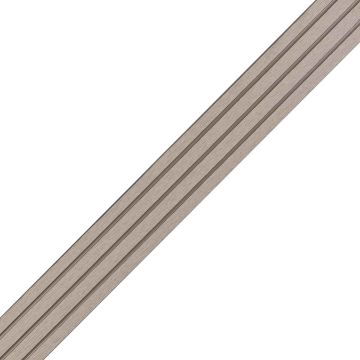 WPC Flachleiste Classic Warmes Grau - 2,4 m