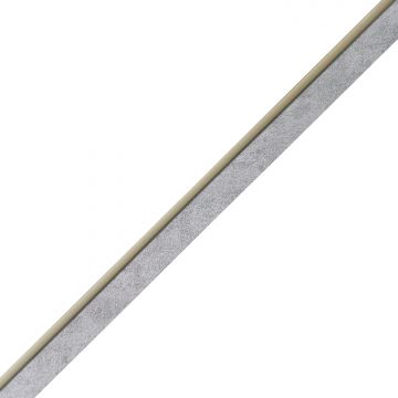 Wandlamellen Startleiste Glitzer Grau 2,4 x 2,4 cm - 2,7 m