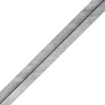 Wandlamellen Abschlussleiste Glitzer Grau 2,4 x 4,3 cm - 2,7 m