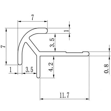 Aluminium-Außeneckprofil 3,5 mm für Wandpaneele Schwarz Matt – 2,9 m