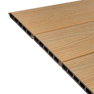 WPC Zaunbrett Premium 3D Eiche 160 x 20 mm – 1,8 m